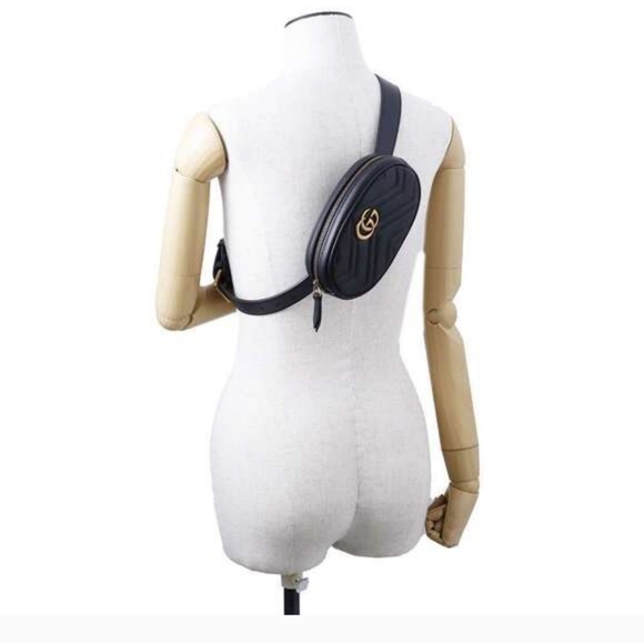 Gucci Black Quilted Leather Belt Bag - Copy - Picture 6 of 8